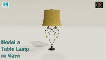 Autodesk Maya | How to Model a Table Lamp.