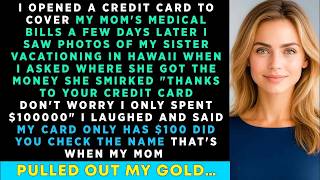 I OPENED A Credit Card To Cover My MOM'S Medical Bills. A Few Days Later ' I Saw Photos Of My SIST..