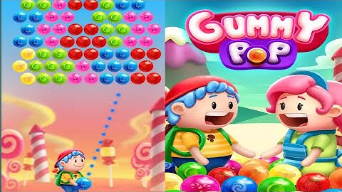 GUMMY POP BUBBLE SHOOTER | LEVEl1-10 GAMEPLAY