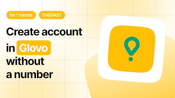 Creating Glovo account without phone number - fast way with SMSFAST