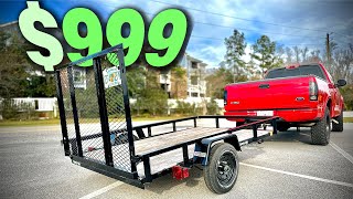 Newest Business Addition  5x8 Tractor Supply $999 Trailer REVIEW!
