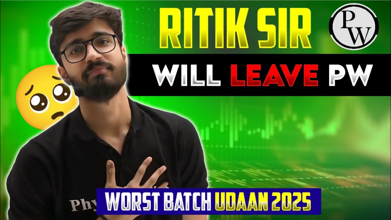 Worst Batch Udaan 2025 🙁 Ritik Sir got emotional 🥺 #pwfoundation #ritiksirpw