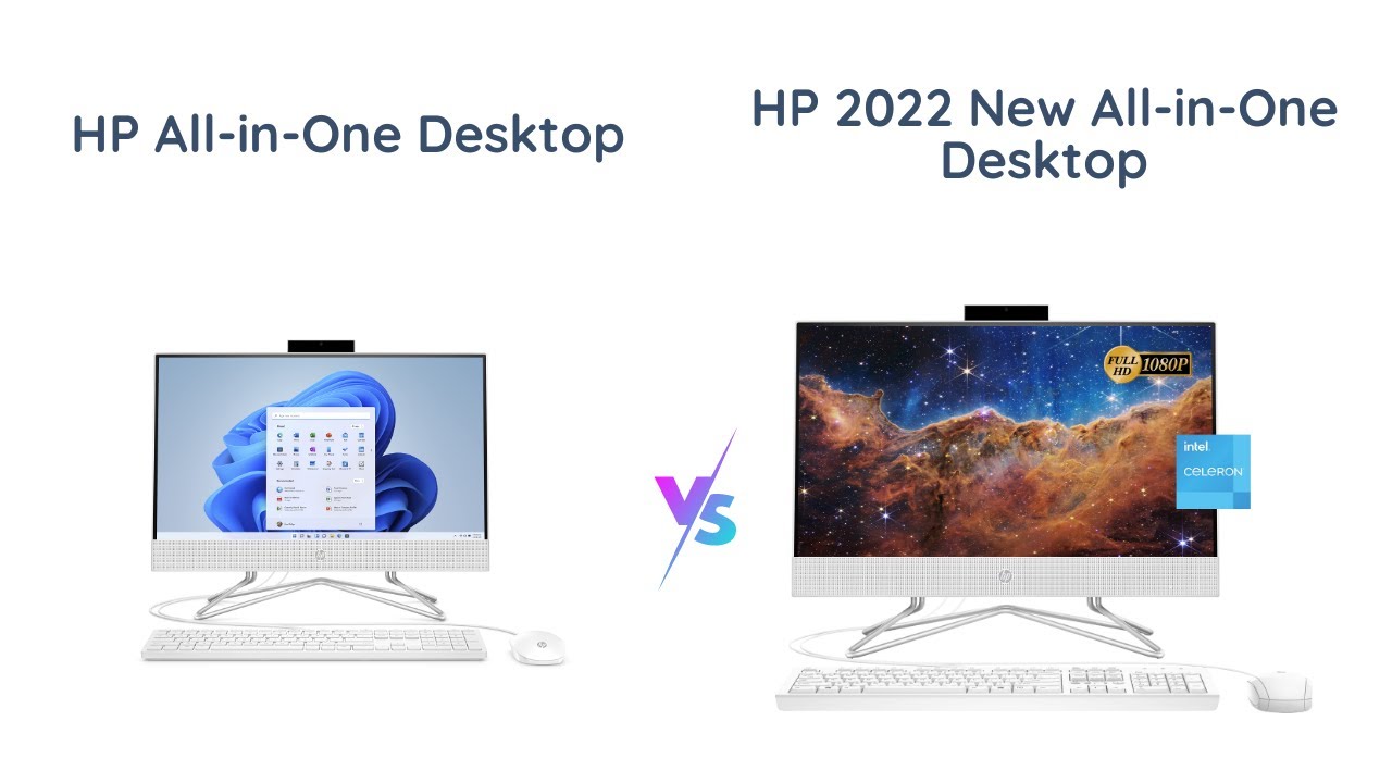 HP AllinOne Desktop Comparison J5040 vs J4025 YouTube