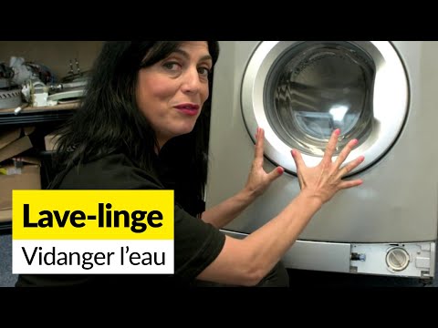 La parcours de l'eau d'une machine à laver le linge