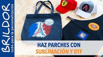 CÓMO HACER PARCHES para ROPA - SUBLIMACIÓN y DTF