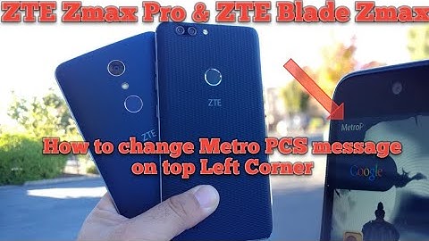How to change the Metro pcs message on the top corner of your phone