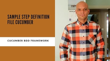 Sample Step Definition File Cucumber