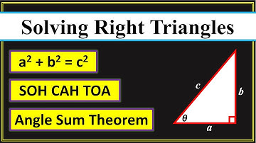 Solving Right Triangles | How to Find Sides and Angles of a Right Triangle | Trigonometry
