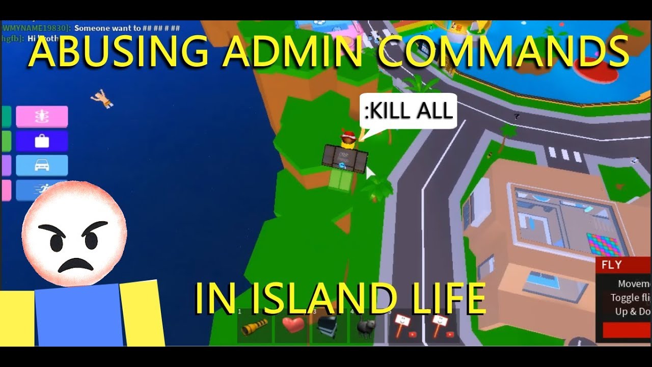 Abusing Admin Commands In Island Life Roblox Youtube - roblox admin commands denis