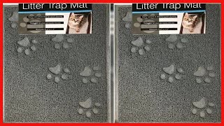 Quality Gray Cat Litter Trap Mat, Non Slip Backing, Dirt Catcher, Soft on Paws, Easy to Clean screenshot 4