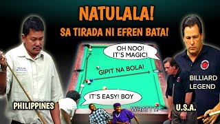 🔥8️⃣ UNBEATABLE BILLIARDS LEGEND AT PAMBATO NG AMERIKA NATULALA SA TIRADA NI EFREN BATA! FULL HD screenshot 2