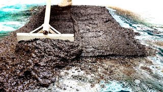 BURIED IN BLACK SLUDGE! Deep Cleaning the Dirtiest Shaggy Rug Ever | ASMR Transformation