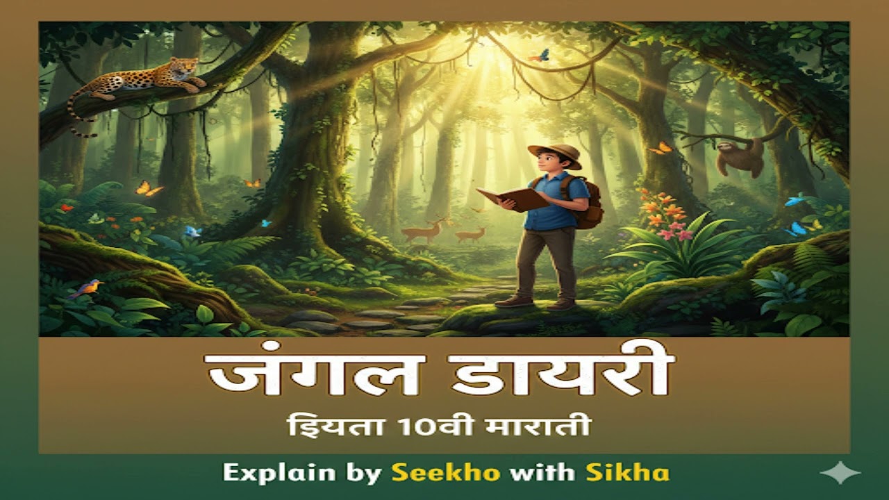 Class 10 Marathi chapter number 11 Jungle diary. Maharashtra Board ✅