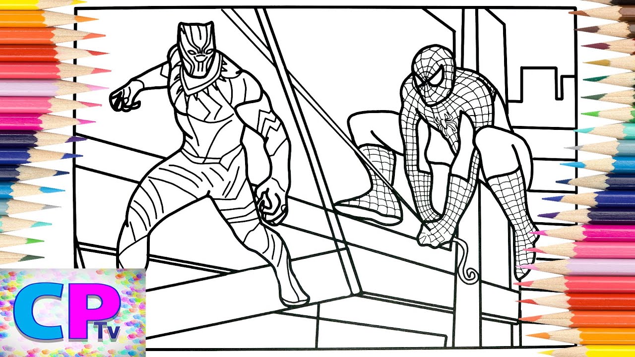 Spiderman vs Black Panther Coloring Pages/Mendum   Beyond feat. Omri [NCS  Release]