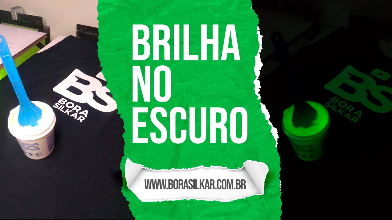 TINTA QUE BRILHA NO ESCURO, SERIGRAFIA YouTube