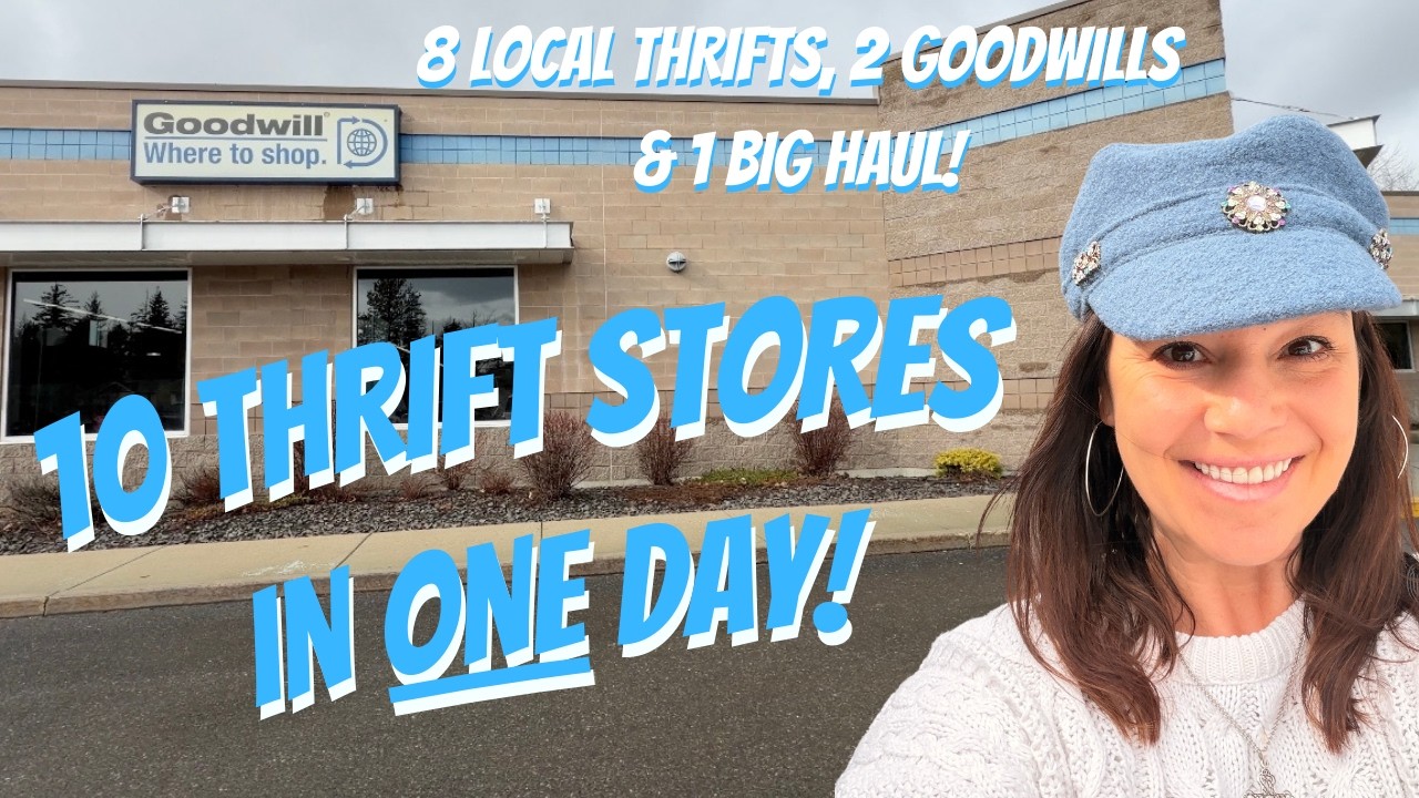 Я обошла 10 магазинов подержанных вещей за ОДИН ДЕНЬ, чтобы найти сокровища для своего винтажного...