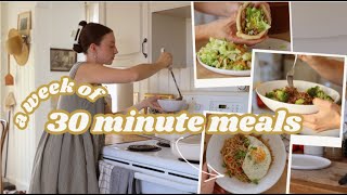 A Week of EASY 30 MINUTE MEALS (that your kids will love!!!)