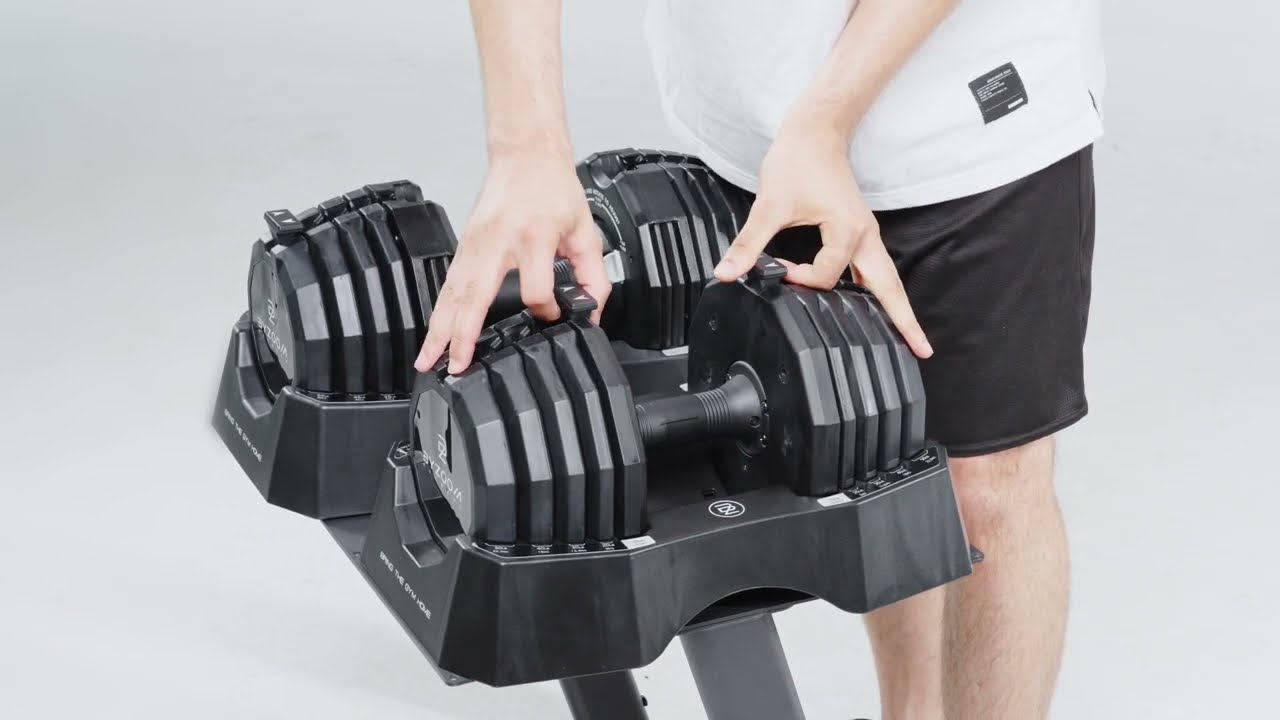 Classic Series 22.6kg (50LB) Adjustable Dumbbell (black