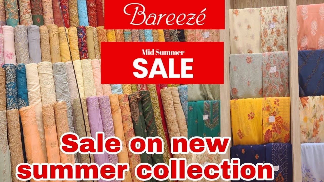 Bareeze mid summer sale 20% & 30% off  2022