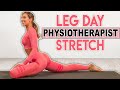 PHYSIOTHERAPIST LEG DAY Stretch (runners & legs workout) | 5 minutes