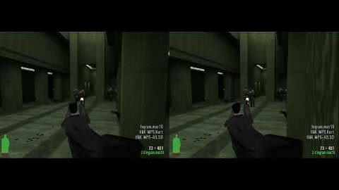 Max Payne : Matrix Lobby Shootout - Youtube 3D testvideo (iz3d driver)
