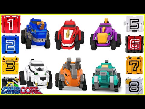 Video Gia đình Siêu nhân Dinocore robot lắp ráp | Dinosaur... - youtube