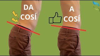 Adjust the POSTURE of your pelvis in this way.