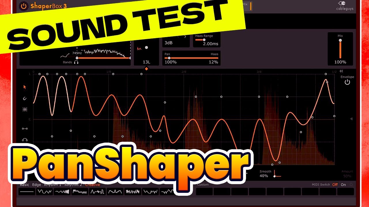ShaperBox  PanShaper 3 PresetTest | Stereo Width  by Cableguys