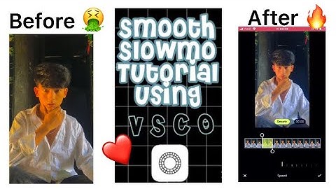 Smooth SlowMo tutorial using VSCO app (TikTok Trending)