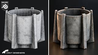 How I Model This Hard Surface Design with Subdivision in Blender