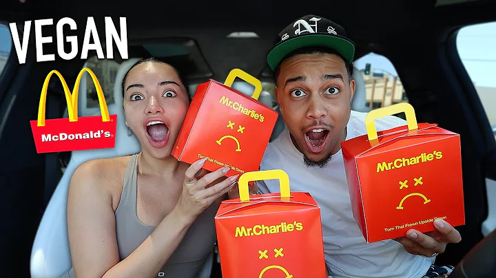 TRYING FOOD FROM A VEGAN MCDONALD'S!! *IT WAS SO G...