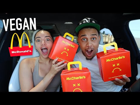 TRYING FOOD FROM A VEGAN MCDONALD'S!! *IT WAS SO GOOD!!*