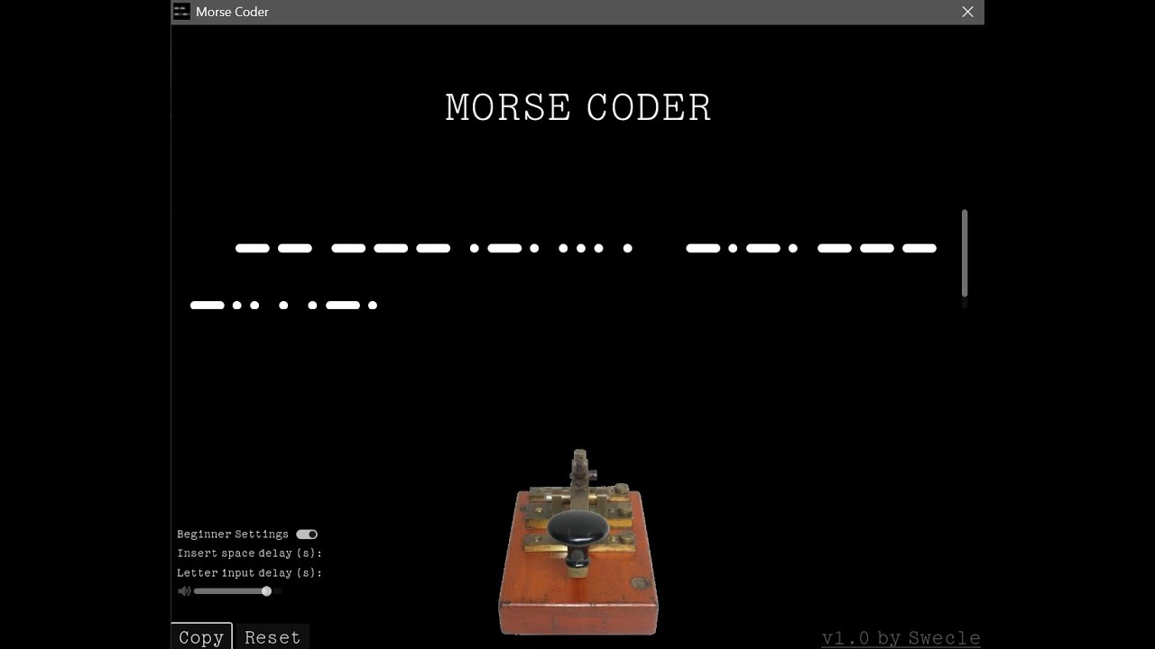 Morse Coder v1.0.0 | Practice or Type Morse Code and Copy It! - YouTube