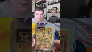 Base Set Charizard vs Celebrations Gold Metal Charizard