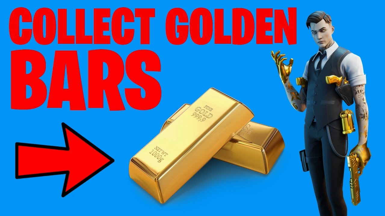 COLLECT GOLDEN BARS LOCATIONS & REWARDS Fortnite STORM THE AGENCY