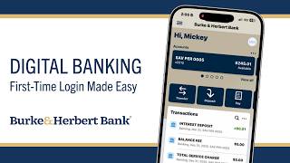 Getting Started with Digital Banking: First-Time Login | Burke & Herbert Bank