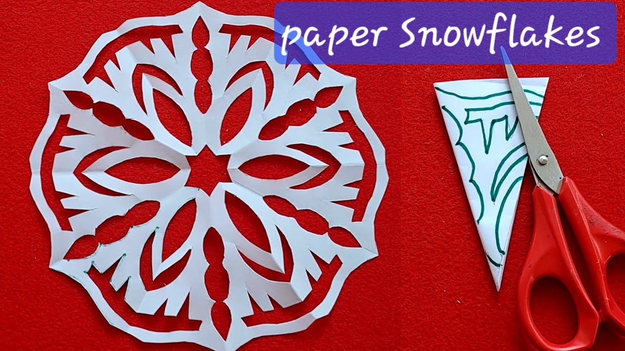 Snowflake Paper Craft | Paper Snowflake ❄️ ❄️ 
