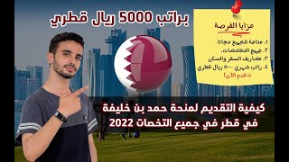 كيفية التقديم لمنحة حمد بن خليفة في قطر 2022