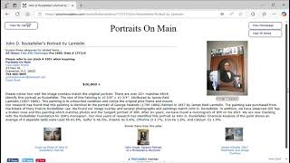 John D  Rockefeller's Portrait by Lambdin