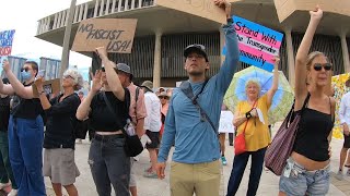 Even larger crowd unites in second protest against President Trump’s policies