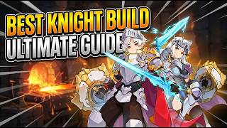 BEST Knight Build Guide! Destroy Enemies 100k Above Your Power | Sword x Staff