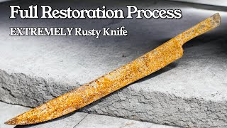 Download Lagu I Restored This EXTREMELY Rusty Knife Into a Razor Sharp Beauty! Full Rebuild MP3