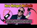 "Visible Unlimited Data" New hotspot method visible unlimited hotspot data with a party line🤗😍