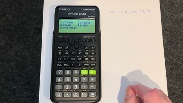 Calculating Statistics using the Casio fx-82AU from a list of data