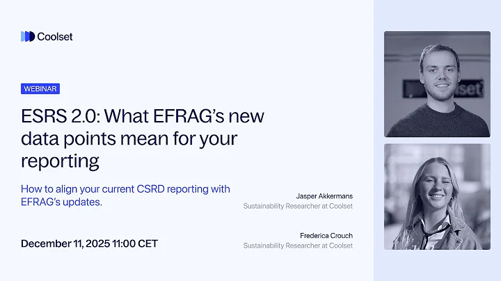 ESRS 2.0: What EFRAG’s new data points mean for your reporting - Full length webinar [45min]