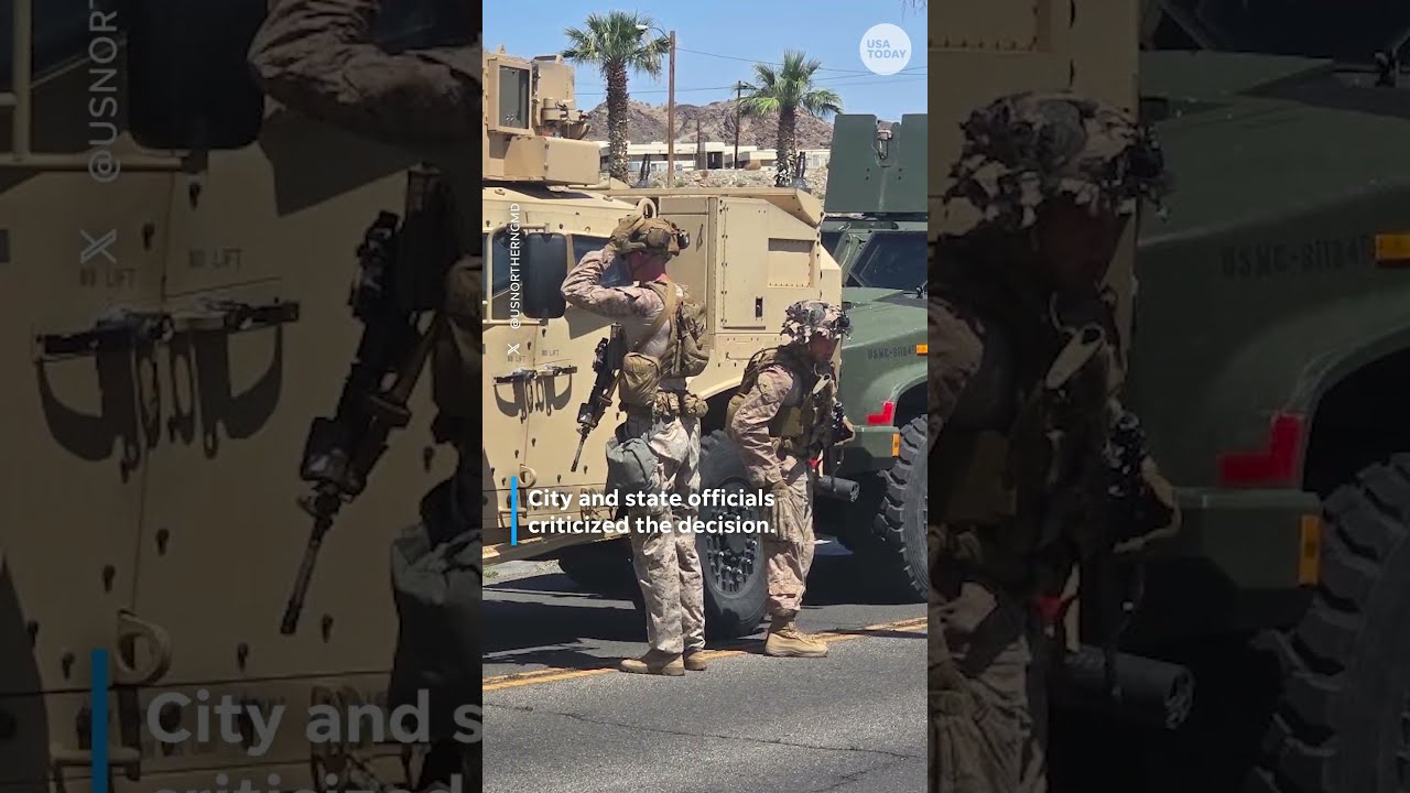 Active Duty Marines Deployed For Los Angeles Anti ICE Protests