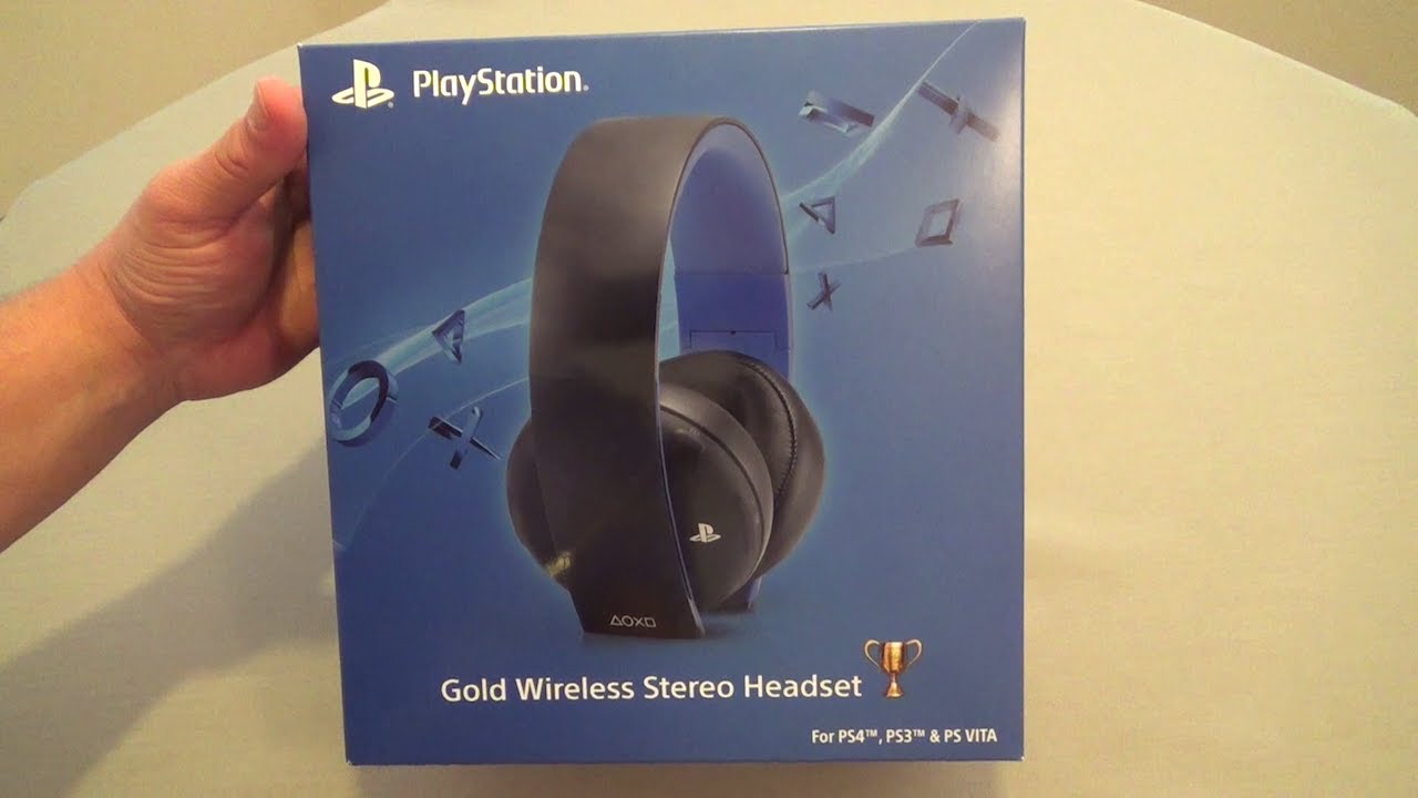 Gold Wireless Stereo Headset for PS4, PS3 & PSVita Hands On 