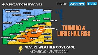 AUGUST 21, 2024 | ⚡️ Severe Weather Coverage: Prairies