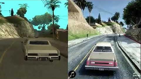 GTA SA 2004 VS 2020 Modded 4K DX ENB Ray Tracing Ultra Graphics   SA Retextured Custom ReShade