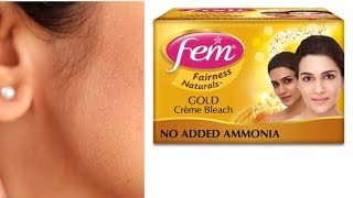 How to BLEACH Face at home with FEM GOLD bleach -Total Guide - Face Bleach At Home